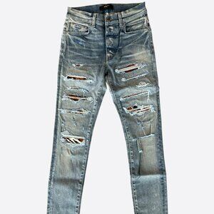 Amiri Tiger Patch Thrasher Jeans